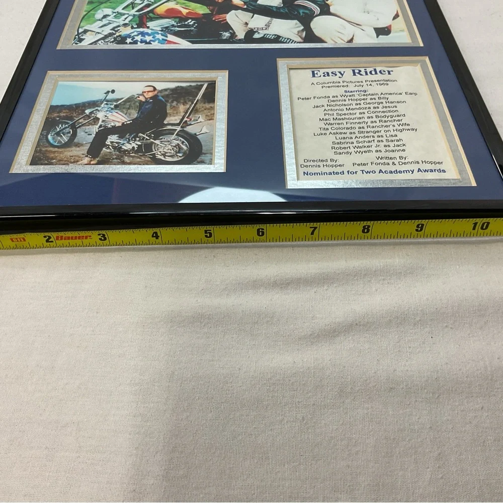 Easy‎ Rider Vintage Film Display with Movie photos, Tribute & Film Informaiton